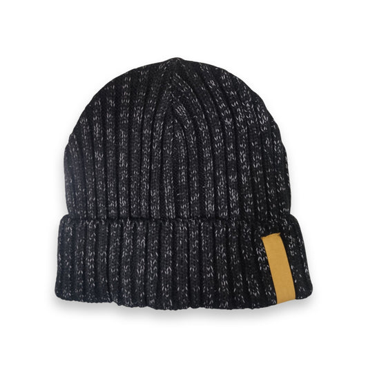 4. Sort navnehue, 4 Edition, strikket med refleks 2-5 år