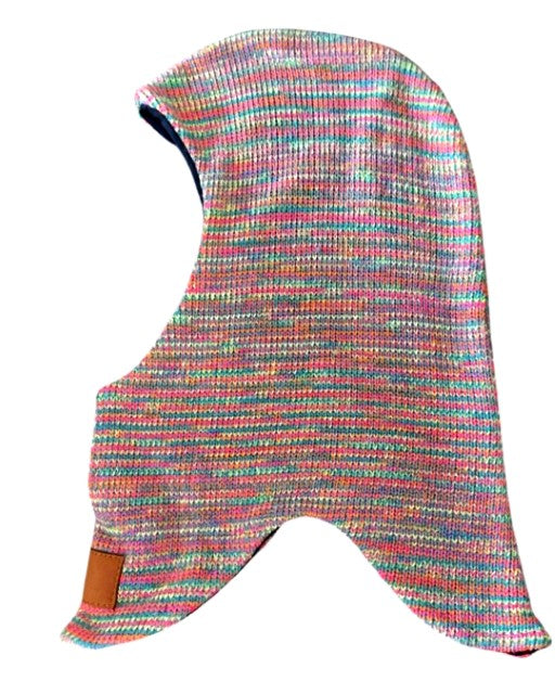 Elefanthue i multifarve med rekleks til børn 1-3 år